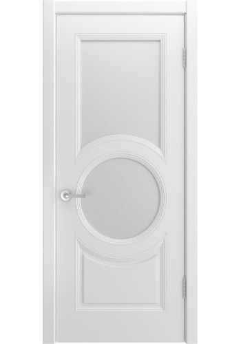 Дверь Белини 888 Белая эмаль со стеклом